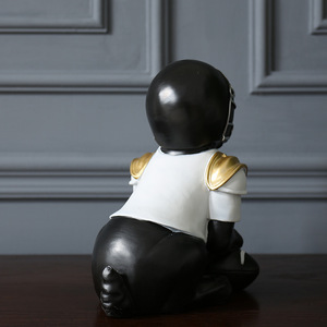 Figura de Perro Retro de Plástico con Casco de Fútbol Americano y Uniforme para Decoración del Hogar, Adornos para Mascotas - Product Image 4