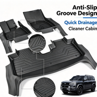 Accessoires intérieurs de voiture personnalisés en gros, tapis de sol de voiture en TPE, protection complète des seuils de porte, tapis de sol imperméables toutes saisons