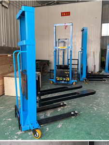 倉庫使用1トン2トン3トン小型リフトプラットフォーム1500kg油圧手動フォークリフトハンドパレットスタッカー - Product Image 5