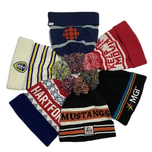 RPET – chapeau d'hiver tricoté vierge recyclé, couleur unie, Logo personnalisé, bonnet, bas, quantité minimale de commande