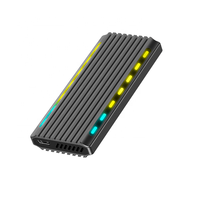 Estuche SSD externo portátil 2TB con luz RGB externo M2 USB3.1 SSD tipo C NVMe m.2 recintos SSD