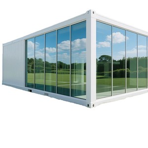 Contenedor Vivienda Móvil, Oficina con Pared de Cortina de Cristal, Estilo Moderno, Fácil de Montar, Sala de Juntas Desmontable - Product Image 5