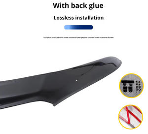 Deflettore Parabrezza in Acrilico Nero per Auto, Protezione Cofano per SIENNA - Product Image 6