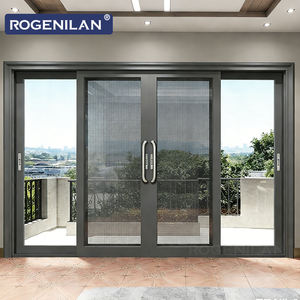 ROGENILAN Puerta Corredera de Aluminio con Doble Acristalamiento Low-E Resistente al Viento para Patio, Puertas Correderas de Vidrio para Exteriores para Casas - Product Image 4