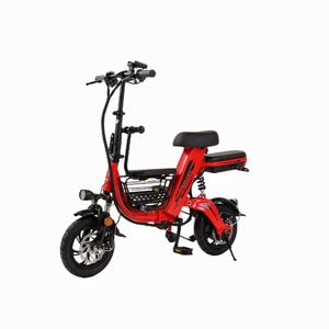 Bicicleta Eléctrica Plegable de 12 Pulgadas con Asiento para Bebé y Cesta, Batería de Litio de 48V, Tipo de Carrocería Abierta, Certificación EEC, Voltaje 60V - Product Image 4
