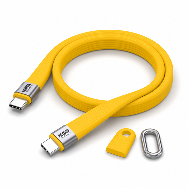 240W PD Fast Charging Cable Type-C to Type-C 5A 48V USB4 40Gbps 8K Key Chain Data Cable TPE for Laptop Phone Wholesale