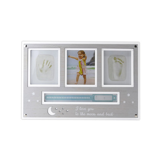 Pasgeboren Baby Lucht Klei Frame Baby Handafdruk Footprint Aandenken Foto Fotolijst