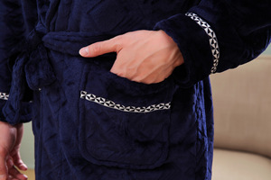 Nouvelle collection hiver, pyjama d'hiver <span class=keywords><strong>pas</strong></span> <span class=keywords><strong>cher</strong></span>, haute qualité, Spandex, flanelle, polaire, peignoir pour hommes, Robes de nuit, - Product Image 6