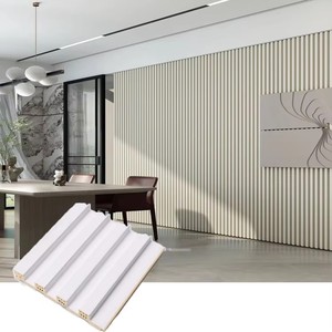 Panneau mural cannelé <span class=keywords><strong>3D</strong></span> en bambou et fibre de bois, moderne, imperméable, pour extérieur/commercial/cuisine/salle de sport/hôtel/salon, adapté aux enfants - Product Image 4