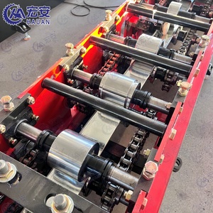 Machine de formage de profilés CD UD HAUAN certifiée CE ISO 50 75 100, contrôlée par PLC, avec moteur à engrenages et roulement, pour plaques de plâtre légères, facile à utiliser - Product Image 2