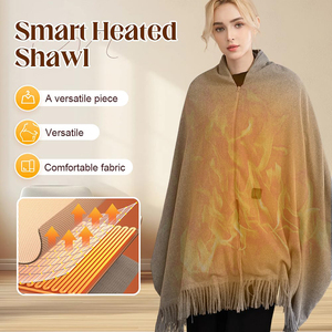 Manta Térmica Portátil <span class=keywords><strong>de</strong></span> Fábrica para Exteriores, Chal Calefactable, Lavable, para Adultos, Invierno, Plegable, <span class=keywords><strong>de</strong></span> Franela, Eléctrica - Product Image 1