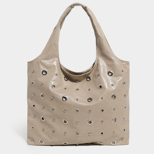 Nuevo Bolso de Hombro de Cuero, Estilo Rock Chic, Bolso de PU para Chicas, Bolso de Cuero con Tachuelas para Mujer - Product Image 3