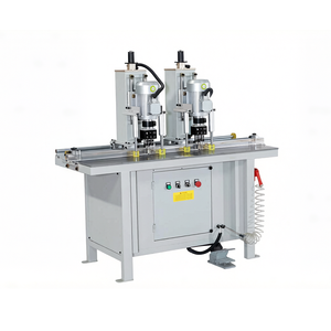 JUNDE Automatic Motor Driven Pneumatic Hinge Double Head <b>Drilling</b> Machine Precise Window And Door Manufacturing - Product Image 2