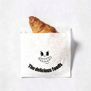 Brown Eco-Friendly <b>Greaseproof</b> Food Grade <b>Paper</b> Bag with Custom Logo and Offset Printing - Product Image 5