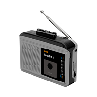 Ezcap233 Pemutar Kaset Musik Radio FM AM Pribadi, dengan Pemutar Kaset Audio 3.5MM, Konverter Pemutar Mp3