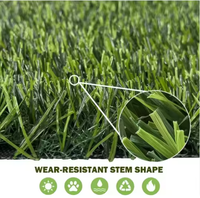 Gazon artificiel A1 30 mm, gazon synthétique stabilisé aux UV, antidérapant, éco-responsable, tapis d'herbe pour terrasse, balcon, jardin