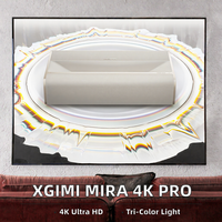 Projecteur XGIMI MIRA 4K Pro, laser tricolore, zoom optique, home cinéma, Android, 3000 ISO, écran personnalisé