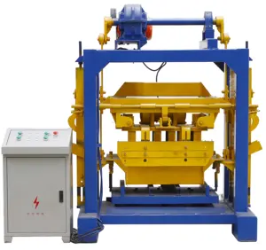 Máquina semiautomática para fabricar bloques huecos, máquina para fabricar bloques de hormigón, qt4-40