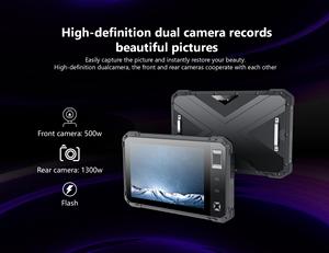 Toàn Cầu Phiên Bản Màu Đen Xem Hoạt Động 8 Pro 4G Gồ Ghề Máy Tính Bảng 8Inch 6GB + 128GB <span class=keywords><strong>Android</strong></span> 11 <span class=keywords><strong>Dual</strong></span> <span class=keywords><strong>Sim</strong></span> 4G Máy Tính Bảng <span class=keywords><strong>PC</strong></span> - Product Image 3