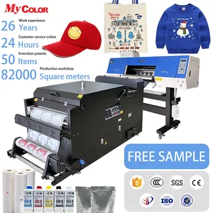 DTF samples 60cm digital textile printer dual i3200A1/4720/xp600/F1080 tshirt dtf transfer print for all fabrics cloth