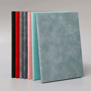 Wholesale Custom A5 Size Softcover Business Style Student Writing Notebooks School Journal Diary <b>Notepad</b> PU <b>Leather</b> Cover Silk - Product Image 4
