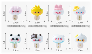 שרף חמוד 3d הסיטונאי חמוד זהב לשחק ילדים צעצועים ציפורניים קסם עבור בובה תיק טלפון בובה מקרה גירוד מדבקה צמיד דקורטיבי - Product Image 2