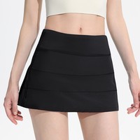 Rok Olahraga Lipit Kasual Ringan untuk Wanita dengan Saku Ponsel di Pinggang Belakang, Cepat Kering, Bernapas, Celana Pendek Rok Tenis