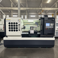 Torno CNC de Alta Precisión, Torno CNC Horizontal de Bancada Plana CK6140 con Control Fanuc
