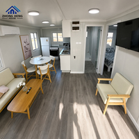 Rumah Kontainer Ekspansiabel Modern 20 40ft Mewah Tiga-dalam-Satu 2 Kamar Tidur Villa Modular Prefab untuk Resor dan Hunian