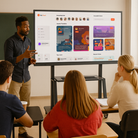 Hoogwaardig interactief 55-110 inch Android Smart Screen TV, Android interactief paneel, whiteboard-type voor schoolgebruik