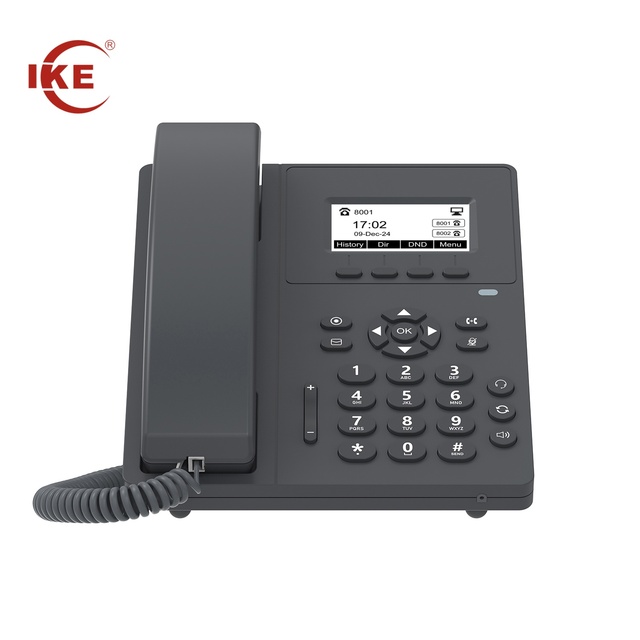 2.3" SIP IP Phone with Dual 100M Ports & POE Caller ID Voice Mail for Small Business Office Hospital Hotel Home School Use