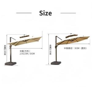 Best Price <b>Large</b> Outdoor Commercial Aluminum Windproof Durable Folding Arm Retractable Patio <b>Umbrella</b> for Hotels Restaurants - Product Image 5