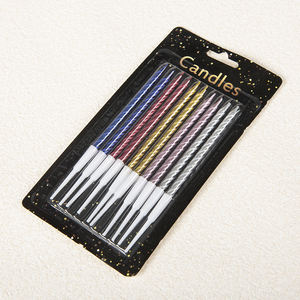 Suministros para Decoración de Pasteles Vela de Cumpleaños Creativa Larga y Delgada en Espiral Vela Colorida Tipo Lápiz para Pastel de Cumpleaños - Product Image 6