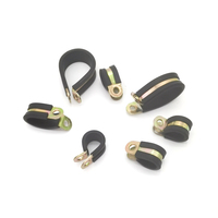 1/2 5/8 pouces noir en acier inoxydable et caoutchouc large gamme de colliers de câbles de style P collier de serrage isolé pour tuyau