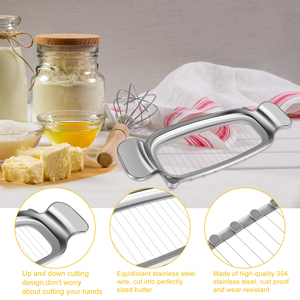 Aluminium Cheese Cutter Butter Slicer Multifunctional Butter Slicer Cutter Kitchen Food Tool Butter Cutter Wire Cheese Slicer - Product Image 2