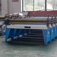 Máquina Eléctrica Asimétrica de Tres Rodillos para Doblar Chapas Metálicas, Máquina de Laminación de Acero Accionada por Motor, Rodillo de Doblado 2*1300