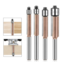 6mm 1/4 tige carbure de tungstène lames bois moulin Cutter bois affleurant coupe routeur Bits menuiserie outils de coupe