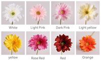 Bunga Gerbera Artificial Tangkai Tunggal Berkualitas Tinggi, Sentuhan Realistis, untuk Dekorasi Pernikahan, Dekorasi Rumah, dan Centerpiece Meja
