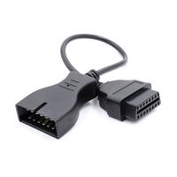 Câble de conversion de diagnostic OBD2 12 broches vers 16 broches pour voitures GM, utilisé pour la lecture des codes et l'analyse du moteur