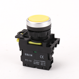 Nhà Máy Giá 22 Mét IP65 không thấm nước tự khóa <span class=keywords><strong>push</strong></span> <span class=keywords><strong>button</strong></span> không có NC Vòng phẳng trên Off nhựa momentary đẩy nút Thiết bị chuyển mạch - Product Image 3