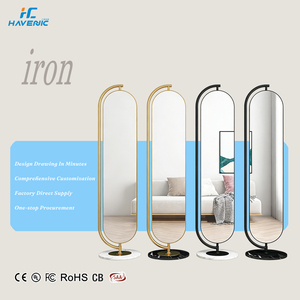 <span class=keywords><strong>Espejo</strong></span> de <span class=keywords><strong>cuerpo</strong></span> <span class=keywords><strong>entero</strong></span> grande <span class=keywords><strong>con</strong></span> marco metálico, antirrotura, giratorio, para dormitorio, <span class=keywords><strong>espejo</strong></span> de pie giratorio para el hogar - Product Image 1