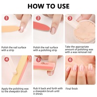 Kit professionnel de décoration d'ongles pour bébés, vernis et outils de polissage en laine, boîte de manucure et pédicure