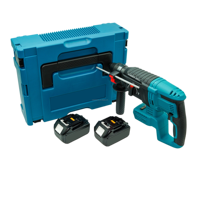 Kit rotatif sans fil DHR242 18V LXT sans balais avec 2 batteries BL1860B de 6,0 Ah et mallette de transport pour le perçage du béton