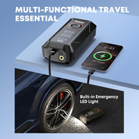 Compresseur d'air portable personnalisé pour pneus de voiture avec manomètre, étanche, en ABS, sortie d'usine OEM