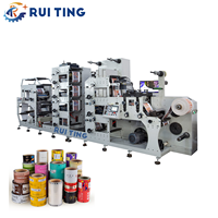 Mesin Cetak Flexo RTRY-320 8 Warna untuk Kertas Foil Cold Stamping, Dilengkapi Die Cutting dan Pemisah Matrix
