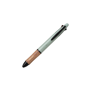BH41FW-155 Stylo multifonction avec grip en bois couleur terre, 4 couleurs, pointe bille 0.5, crayon mécanique 0.5, type coulissant, quatre tons terre - Product Image 2