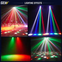 Projecteur 6-en-1 : Faisceau Lumineux, Wash, Laser, Stroboscope, Bandes Lumineuses DMX512, Tête Mobile LED avec Trépied