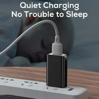 Chargeur mural TKT Slim 10W EU QC3.0 5V 2.4A pour téléphones mobiles, appareils intelligents, caméras d'action et écouteurs
