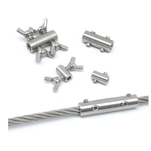 Wizards Metal Stainless Steel Wire Rope Clip 10mm Metric Double Strand Butterfly Buckle Industrial Use - Product Image 1