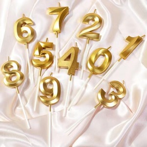 โอเปอราเฮาส์ เทียนวันเกิดดิจิทัล INS อินเทอร์เน็ตเซเลบริตี้ สร้างสรรค์ โรแมนติก ปาร์ตี้ เทียนสีทองและสีเงิน เค้กวันเกิด - Product Image 1